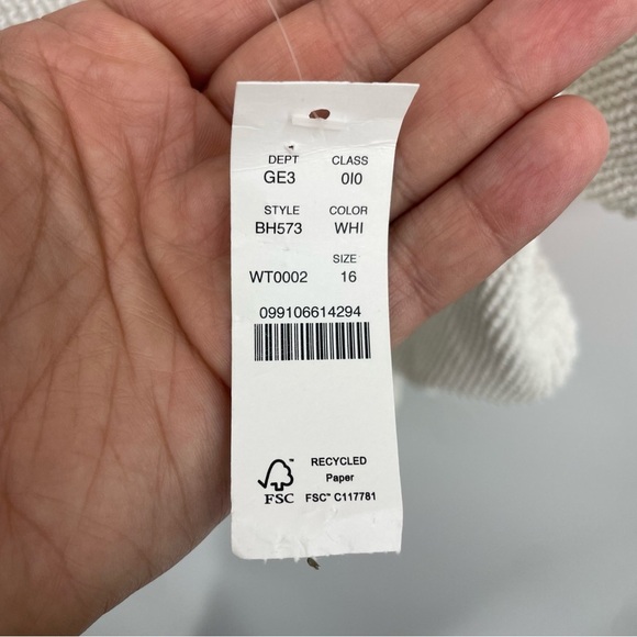 NEW J. Crew Scrunchie Classic scoopneck one-piece low back Sz 16 bh573 - Picture 5 of 9